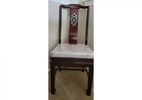 Rosewood Carved Table w/Chairs